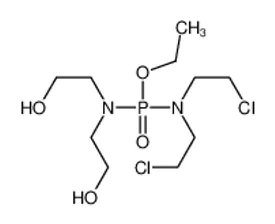 Picture of 2-[[bis(2-chloroethyl)amino-ethoxyphosphoryl]-(2-hydroxyethyl)amino]ethanol