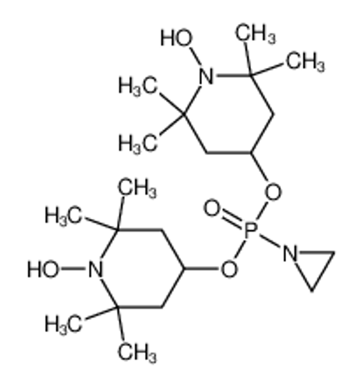 Picture of 4-[aziridin-1-yl-(1-hydroxy-2,2,6,6-tetramethylpiperidin-4-yl)oxyphosphoryl]oxy-1-hydroxy-2,2,6,6-tetramethylpiperidine