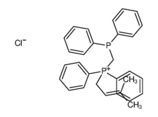 Picture of diphenylphosphanylmethyl-(3-methylbut-2-enyl)-diphenylphosphanium,chloride