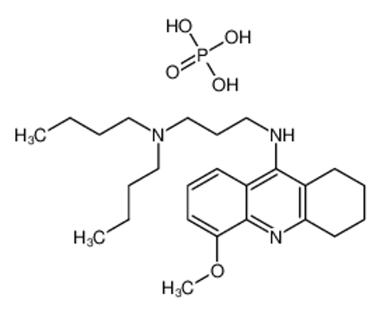 Picture of N',N'-dibutyl-N-(5-methoxy-1,2,3,4-tetrahydroacridin-9-yl)propane-1,3-diamine,phosphoric acid
