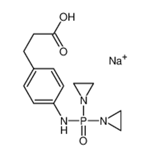 Imagem de sodium,3-[4-[bis(aziridin-1-yl)phosphorylamino]phenyl]propanoic acid