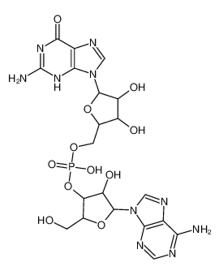 Picture of [5-(2-amino-6-oxo-3H-purin-9-yl)-3,4-dihydroxyoxolan-2-yl]methyl [5-(6-aminopurin-9-yl)-4-hydroxy-2-(hydroxymethyl)oxolan-3-yl] hydrogen phosphate