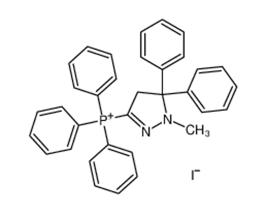Imagem de (1-methyl-5,5-diphenyl-4H-pyrazol-3-yl)-triphenylphosphanium,iodide