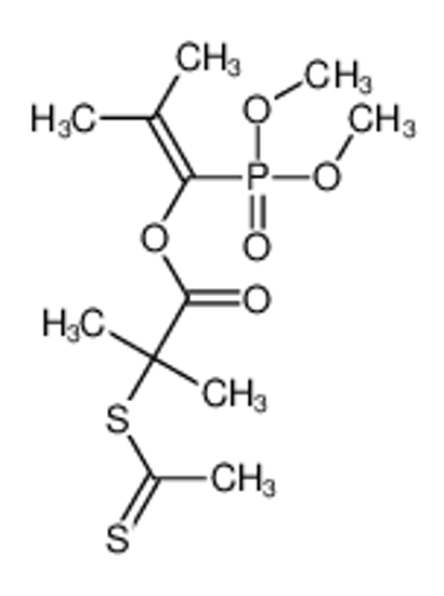 Picture of (1-dimethoxyphosphoryl-2-methylprop-1-enyl) 2-ethanethioylsulfanyl-2-methylpropanoate