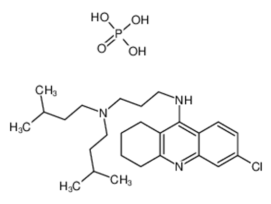Picture of N<sup>1</sup>-(6-chloro-1,2,3,4-tetrahydroacridin-9-yl)-N<sup>3</sup>,N<sup>3</sup>-diisopentylpropane-1,3-diamine phosphate