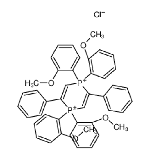 Picture of 1,1,4,4-tetrakis(2-methoxyphenyl)-2,5-diphenyl-1,4-diphosphinine-1,4-diium,chloride
