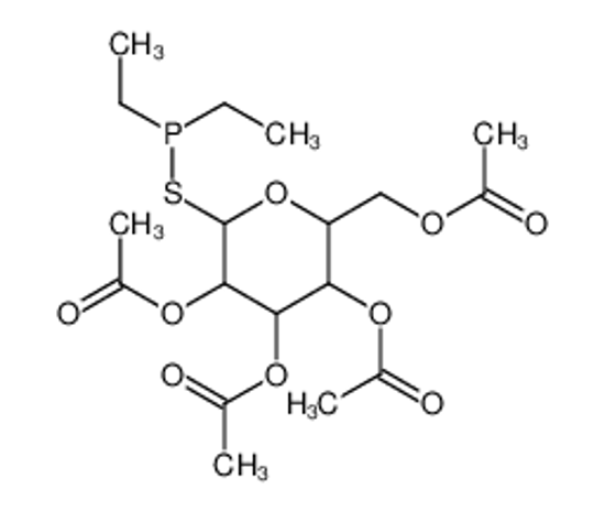 Изображение (3,4,5-triacetyloxy-6-diethylphosphanylsulfanyloxan-2-yl)methyl acetate