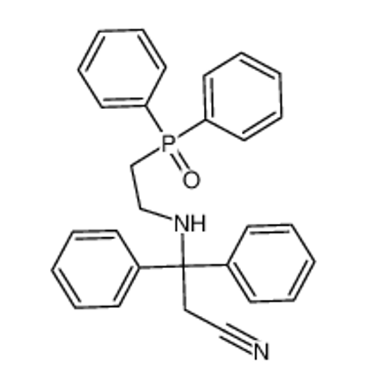 Picture of 3-(2-diphenylphosphorylethylamino)-3,3-diphenylpropanenitrile