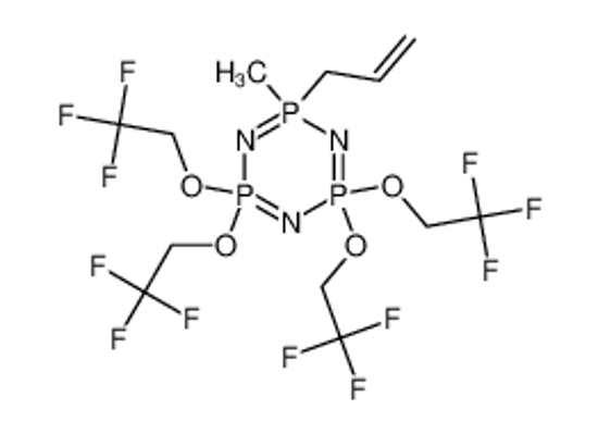 Picture of 2-methyl-2-prop-2-enyl-4,4,6,6-tetrakis(2,2,2-trifluoroethoxy)-1,3,5-triaza-2λ<sup>5</sup>,4λ<sup>5</sup>,6λ<sup>5</sup>-triphosphacyclohexa-1,3,5-triene