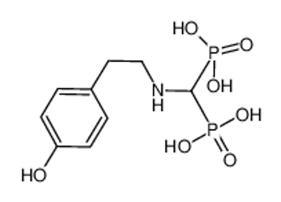 Picture of [[2-(4-hydroxyphenyl)ethylamino]-phosphonomethyl]phosphonic acid