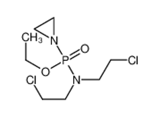 Picture of Phosphonamidic acid, P-1-aziridinyl-N,N-bis(2-chloroethyl)-, ethyl ester