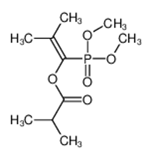 Picture of (1-dimethoxyphosphoryl-2-methylprop-1-enyl) 2-methylpropanoate