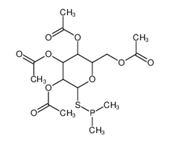 Picture of (3,4,5-triacetyloxy-6-dimethylphosphanylsulfanyloxan-2-yl)methyl acetate