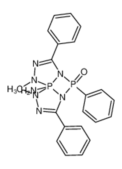 Picture of 9,10-Dihydro-1,9-dimethyl-3,5,7-triphenyl-1H-1,3,2λ5,4-diazadiphospheto<2,1-c:2,3-c'>bis(1,2,4,3λ5-triazaphosphol)-10-amin-5-oxid