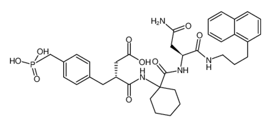 Picture of (3R)-4-[[1-[[(2S)-4-amino-1-(3-naphthalen-1-ylpropylamino)-1,4-dioxobutan-2-yl]carbamoyl]cyclohexyl]amino]-4-oxo-3-[[4-(phosphonomethyl)phenyl]methyl]butanoic acid
