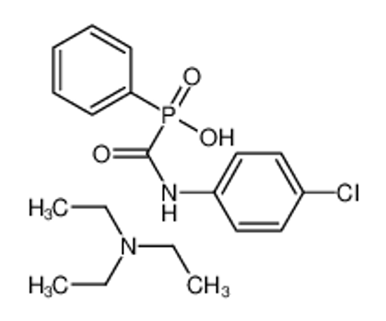 Picture of [(4-CHLOROPHENYL)CARBAMOYL]PHENYLPHOSPHINIC ACID, COMPOUND WITH TRIETHYLAMINE (1_1)