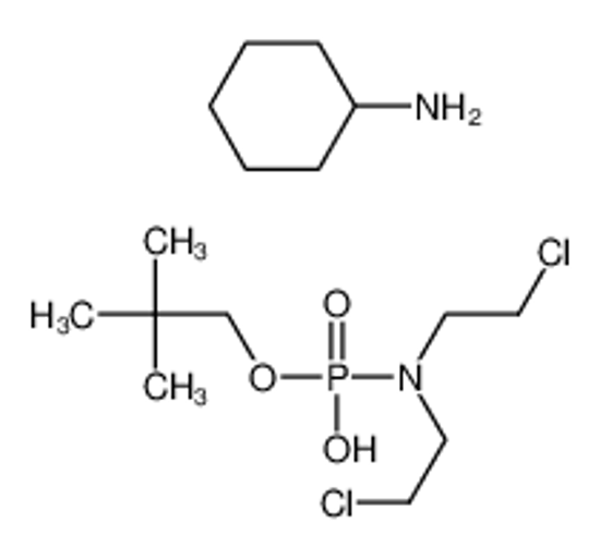 Picture of Phosphoramidic acid, bis(2-chloroethyl)-, neopentyl ester, compd. with Cyclohexylamine