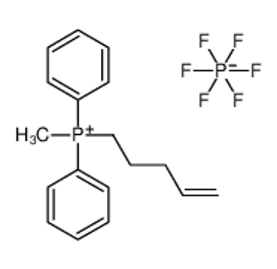 Picture of methyl-pent-4-enyl-diphenylphosphanium,hexafluorophosphate
