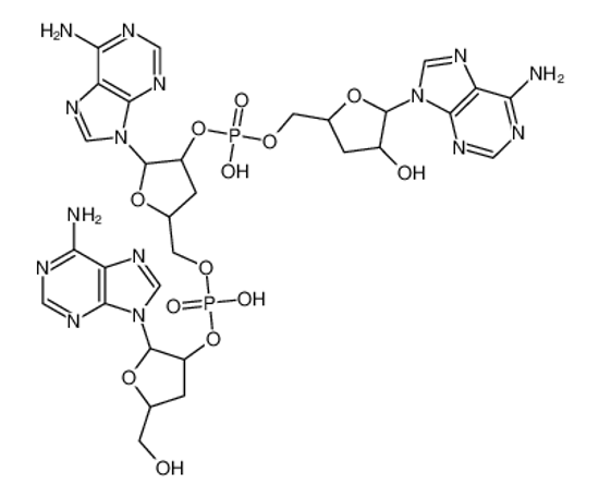 Picture of [2-(6-aminopurin-9-yl)-5-[[[2-(6-aminopurin-9-yl)-5-(hydroxymethyl)oxolan-3-yl]oxy-hydroxyphosphoryl]oxymethyl]oxolan-3-yl] [5-(6-aminopurin-9-yl)-4-hydroxyoxolan-2-yl]methyl hydrogen phosphate