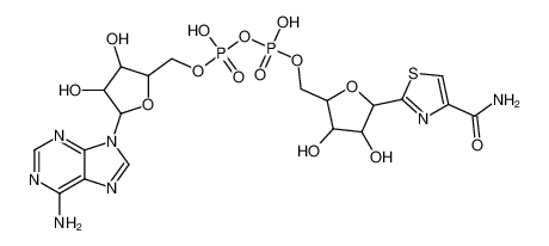 Picture of [[5-(6-aminopurin-9-yl)-3,4-dihydroxyoxolan-2-yl]methoxy-hydroxyphosphoryl] [5-(4-carbamoyl-1,3-thiazol-2-yl)-3,4-dihydroxyoxolan-2-yl]methyl hydrogen phosphate