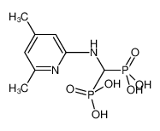 Picture of [[(4,6-dimethylpyridin-2-yl)amino]-phosphonomethyl]phosphonic acid