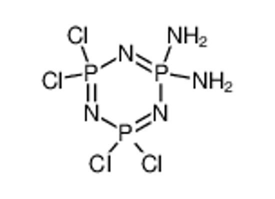 Picture of 4,4,6,6-tetrachloro-1,3,5-triaza-2λ<sup>5</sup>,4λ<sup>5</sup>,6λ<sup>5</sup>-triphosphacyclohexa-1,3,5-triene-2,2-diamine