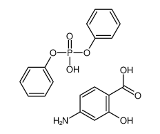 Picture of 4-amino-2-hydroxybenzoic acid,diphenyl hydrogen phosphate
