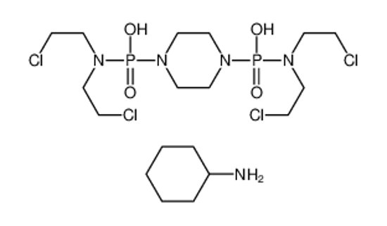 Изображение [4-[bis(2-chloroethyl)amino-hydroxyphosphoryl]piperazin-1-yl]-N,N-bis(2-chloroethyl)phosphonamidic acid,cyclohexanamine