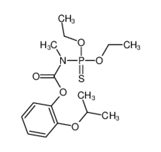 Picture of (2-propan-2-yloxyphenyl) N-diethoxyphosphinothioyl-N-methylcarbamate