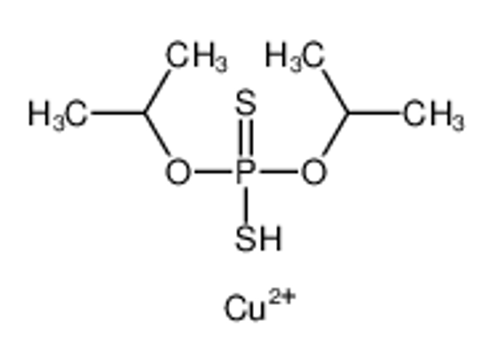Picture of Phosphorodithioic acid, O,O-diisopropyl ester, copper(2+) salt