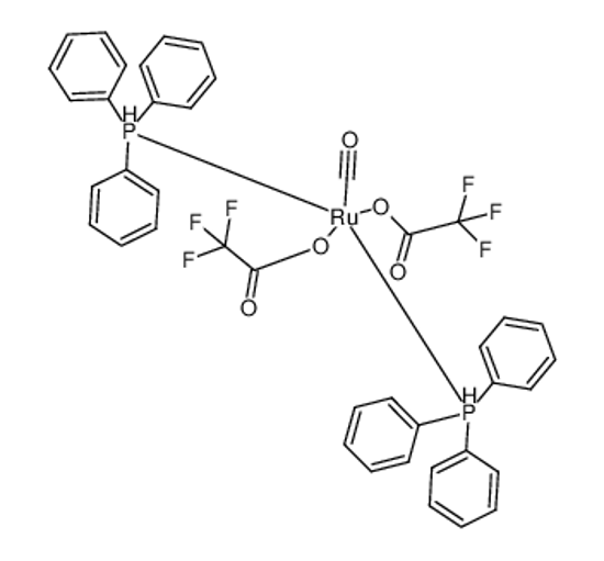 Picture of carbon monoxide,ruthenium,2,2,2-trifluoroacetic acid,triphenylphosphanium