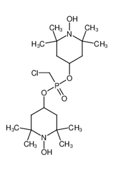 Picture of 4-[chloromethyl-(1-hydroxy-2,2,6,6-tetramethylpiperidin-4-yl)oxyphosphoryl]oxy-1-hydroxy-2,2,6,6-tetramethylpiperidine
