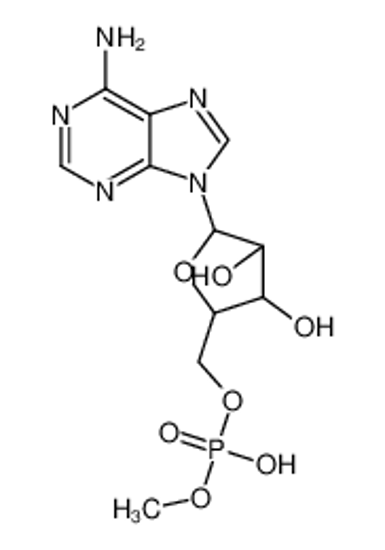 Изображение [5-(6-aminopurin-9-yl)-3,4-dihydroxyoxolan-2-yl]methyl methyl hydrogen phosphate