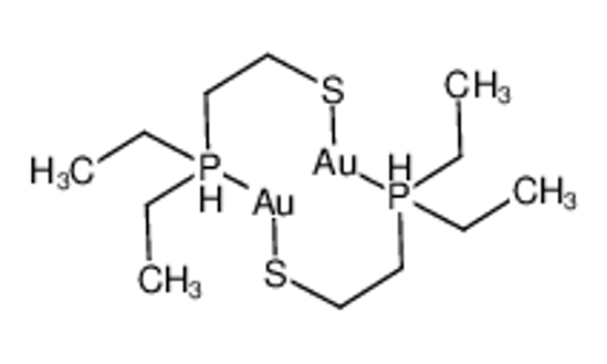 Picture of 2-diethylphosphanylethanethiolate,gold(1+)