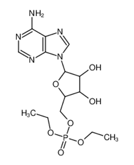Изображение [5-(6-aminopurin-9-yl)-3,4-dihydroxyoxolan-2-yl]methyl diethyl phosphate