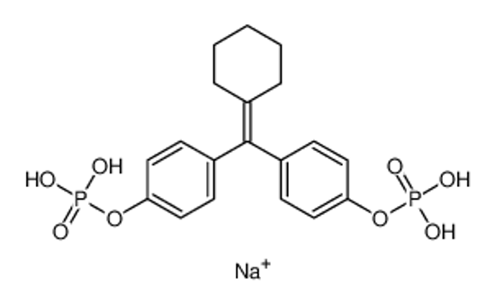Picture of tetrasodium,[4-[cyclohexylidene-(4-phosphonatooxyphenyl)methyl]phenyl] phosphate
