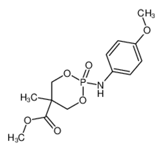 Picture of methyl 2-(4-methoxyanilino)-5-methyl-2-oxo-1,3,2λ<sup>5</sup>-dioxaphosphinane-5-carboxylate