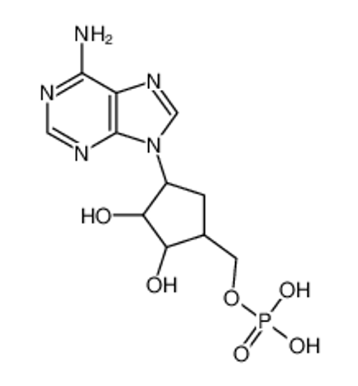 Picture of [4-(6-aminopurin-9-yl)-2,3-dihydroxycyclopentyl]methyl dihydrogen phosphate
