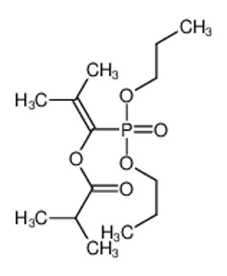 Picture of (1-dipropoxyphosphoryl-2-methylprop-1-enyl) 2-methylpropanoate