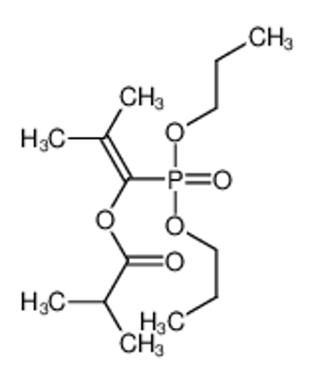 Изображение (1-dipropoxyphosphoryl-2-methylprop-1-enyl) 2-methylpropanoate