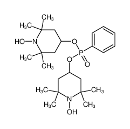 Picture of 1-hydroxy-4-[(1-hydroxy-2,2,6,6-tetramethylpiperidin-4-yl)oxy-phenylphosphoryl]oxy-2,2,6,6-tetramethylpiperidine