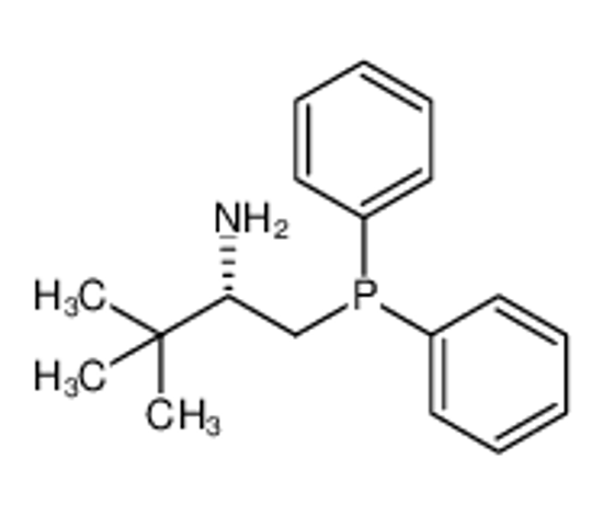 Picture of (2S)-1-diphenylphosphanyl-3,3-dimethylbutan-2-amine