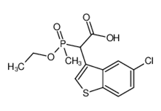 Imagem de 2-(5-chloro-1-benzothiophen-3-yl)-2-[ethoxy(methyl)phosphoryl]acetic acid