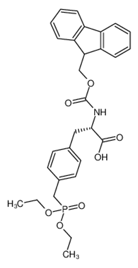 Picture of (2S)-3-[4-(diethoxyphosphorylmethyl)phenyl]-2-(9H-fluoren-9-ylmethoxycarbonylamino)propanoic acid