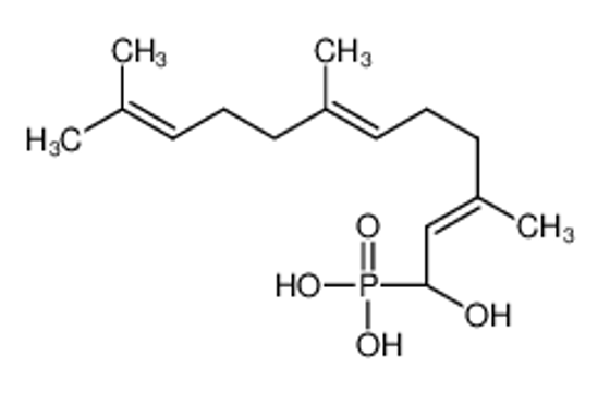 Picture of (1-hydroxy-3,7,11-trimethyldodeca-2,6,10-trienyl)phosphonic acid