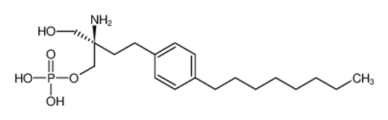 Picture of [2-amino-2-(hydroxymethyl)-4-(4-octylphenyl)butyl] dihydrogen phosphate