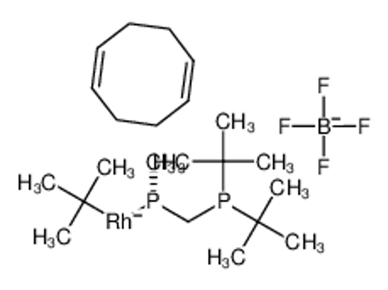 Изображение (1Z,5Z)-cycloocta-1,5-diene,ditert-butyl(methylphosphanylmethyl)phosphane,2-methylpropane,rhodium,tetrafluoroborate