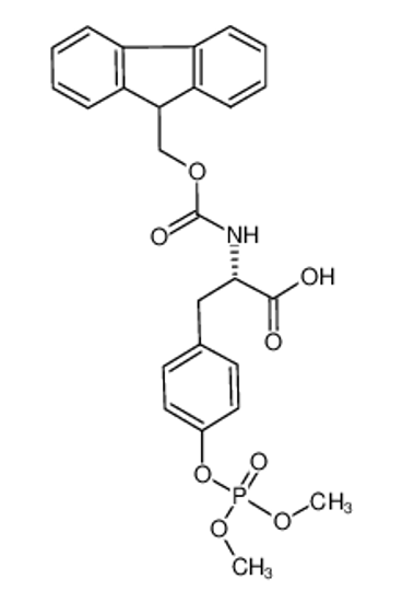 Изображение (2S)-3-(4-dimethoxyphosphoryloxyphenyl)-2-(9H-fluoren-9-ylmethoxycarbonylamino)propanoic acid