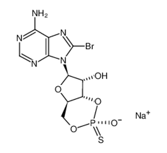 Picture of 8-BROMOADENOSINE-3',5'-CYCLIC MONOPHOSPHOROTHIOATE, SP-ISOMER SODIUM SALT