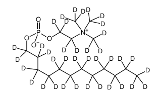 Изображение 1,1,2,2,3,3,4,4,5,5,6,6,7,7,8,8,9,9,10,10,11,11,12,12,12-pentacosadeuteriododecyl [1,1,2,2-tetradeuterio-2-[tris(trideuteriomethyl)azaniumyl]ethyl] phosphate